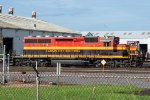 KCS 652 sits outside the Shreveport Shops 